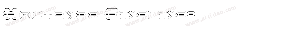 Houtsnee Fineline字体转换